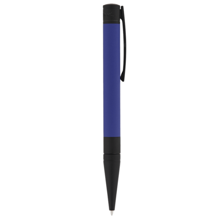 ST Dupont D-Initial Velvet Collection Ocean Blue & Matte Black Ballpoint Pen