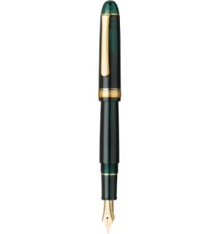 Platinum #3776 Century Laurel Green with Gold Trim #41 Fountain Pen