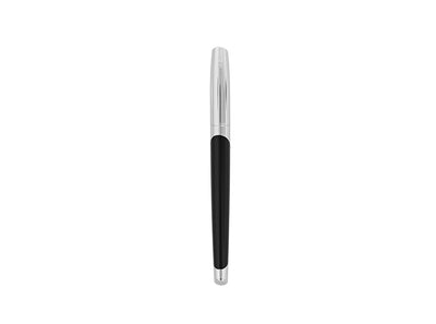ST Dupont Defi Millenium Shiny Black & Silver Fountain Pen