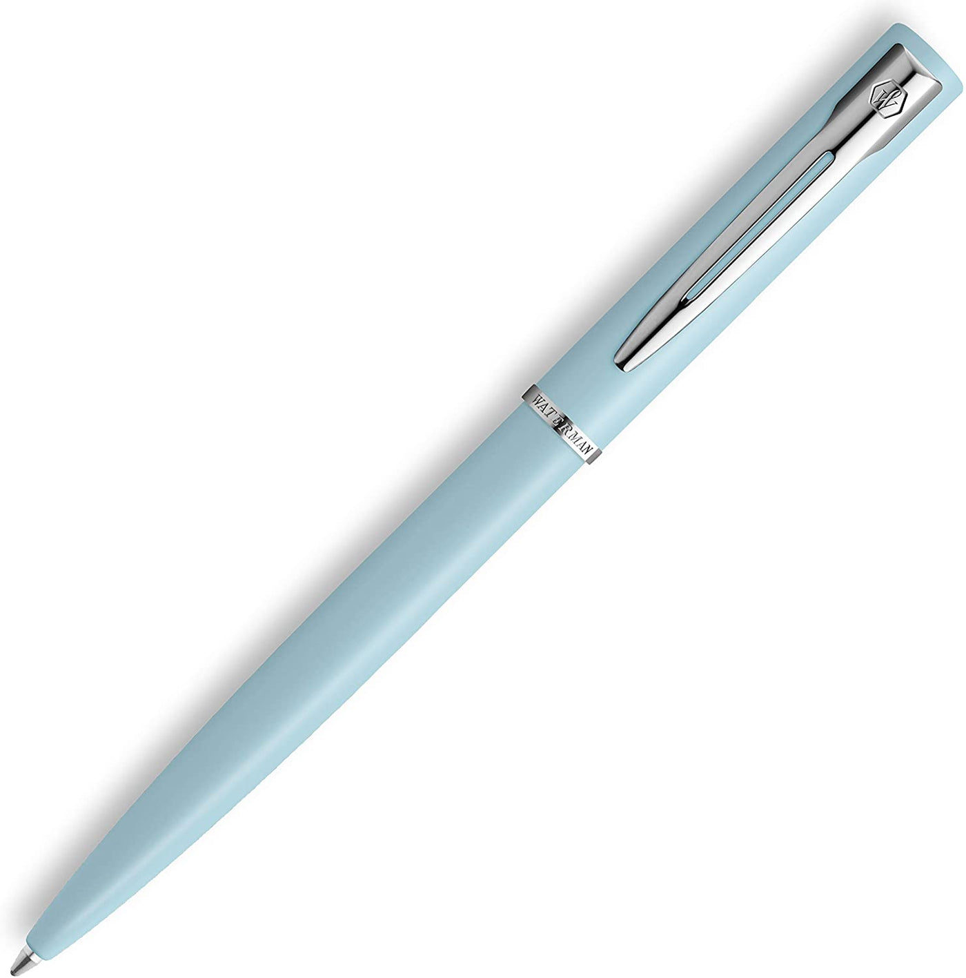 Waterman Allure Pastel Blue Lacquer & Chrome Ballpoint Pen | Pen Place