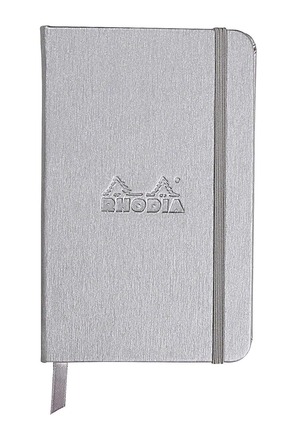 Rhodia - Boutique Webnotebooks Bound 3 1/2 x 5 1/2 Lined Silver 96 Sheets (A6) | 118067 | Pen Place