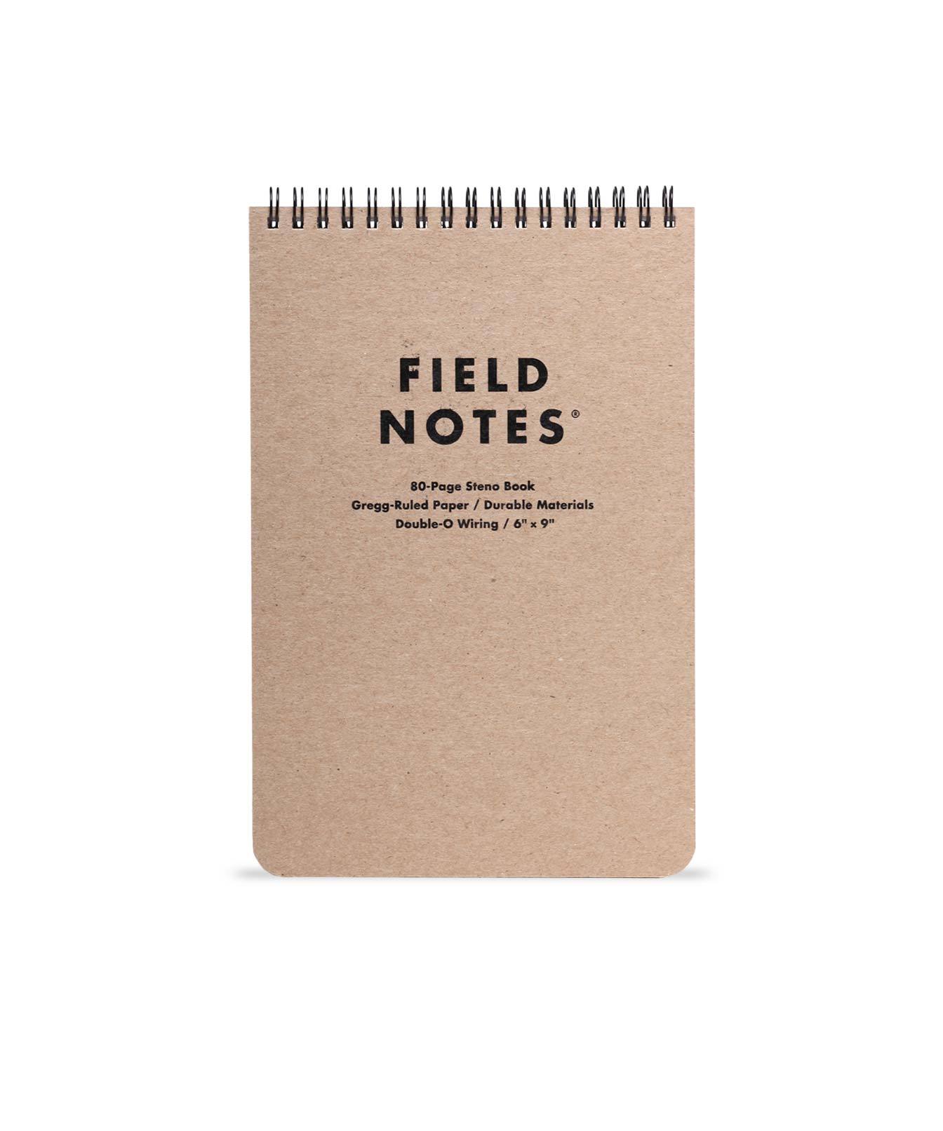 Field Notes Steno 6" × 9" 80 Pages Gregg-Ruled Paper