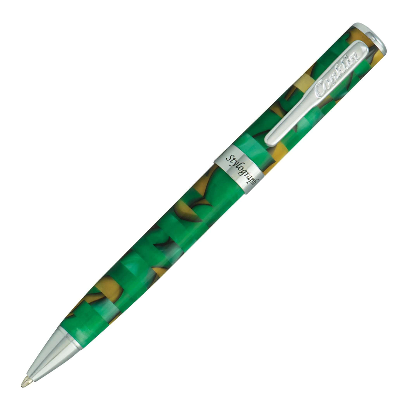 Conklin Stylograph Mosaic Green/Brown Ballpoint Pen