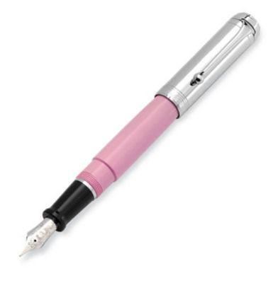 Aurora Talentum Chrome Pink Fountain Pen | D11CP | Pen Place