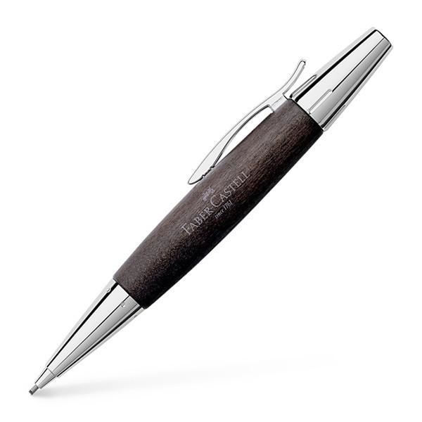 Faber-Castell Emotion Wood and Polished Chrome Black Mechanical Pencil | 138383 | Pen Place