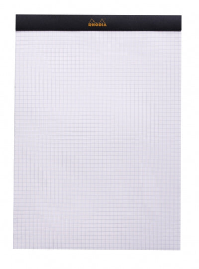 Rhodia No. 18 A4 Notepad - Black, Graph