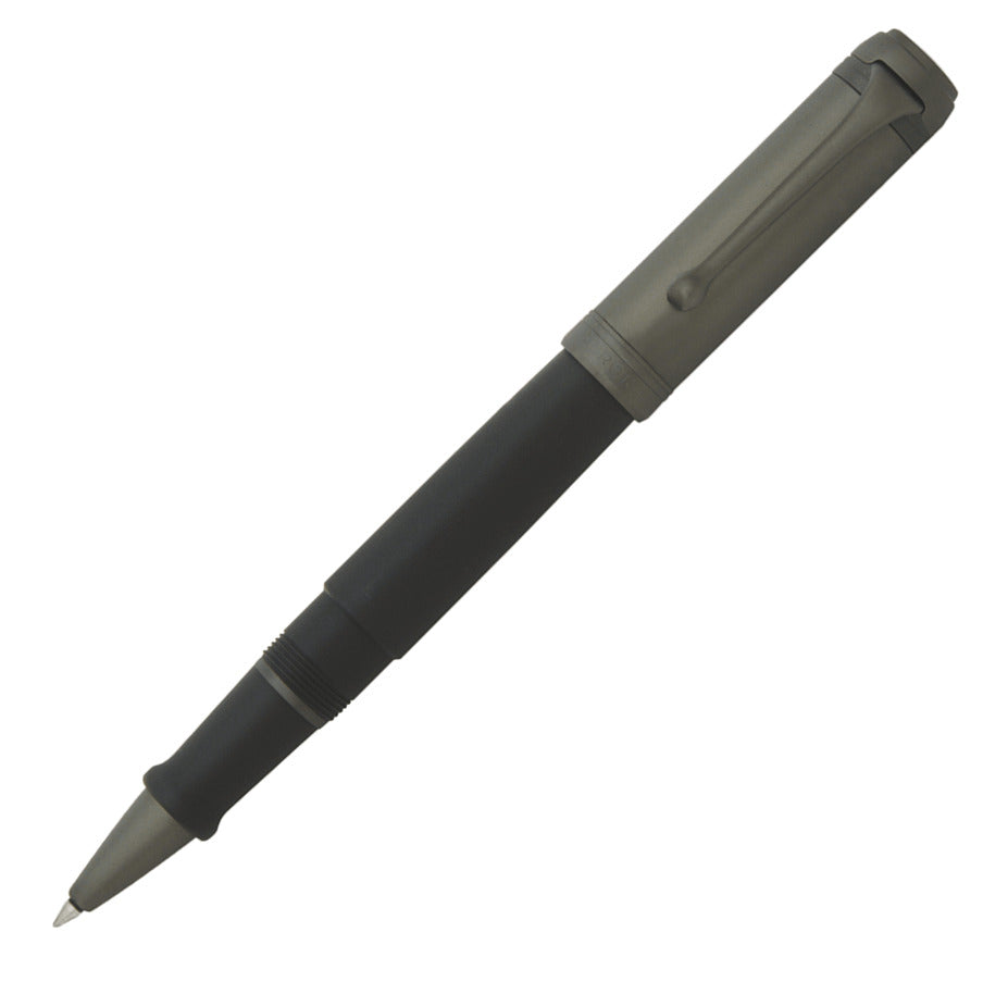 Aurora Talentum Full Black Ruthenium Cap Rollerball Pen | Pen Store | Pen Place