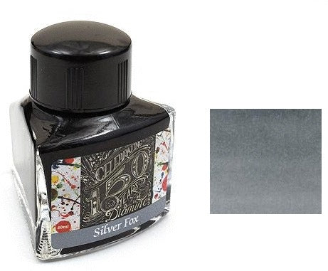 Diamine Bottled Ink 150th Anniversary 40ml Silver Fox | 2000 | Pen Place