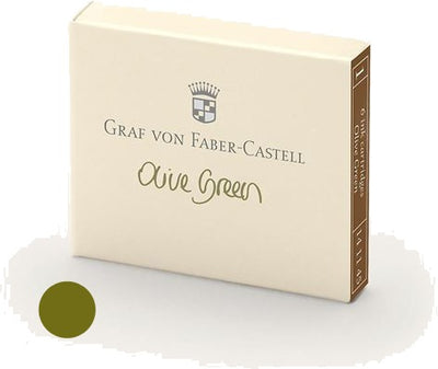 Refill Faber-Castell Olive Green Ink Cartridges | 141115 | Pen Place