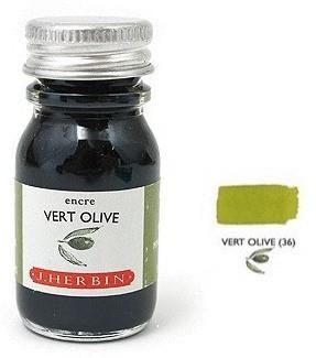 J Herbin Bottled Ink Vert Olive - 10ml | H115-36 | Pen Place