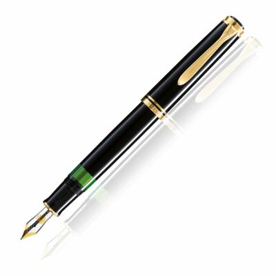 Pelikan Souveran 400 Black/Gold Fountain Pen | 994780 | Pen Place