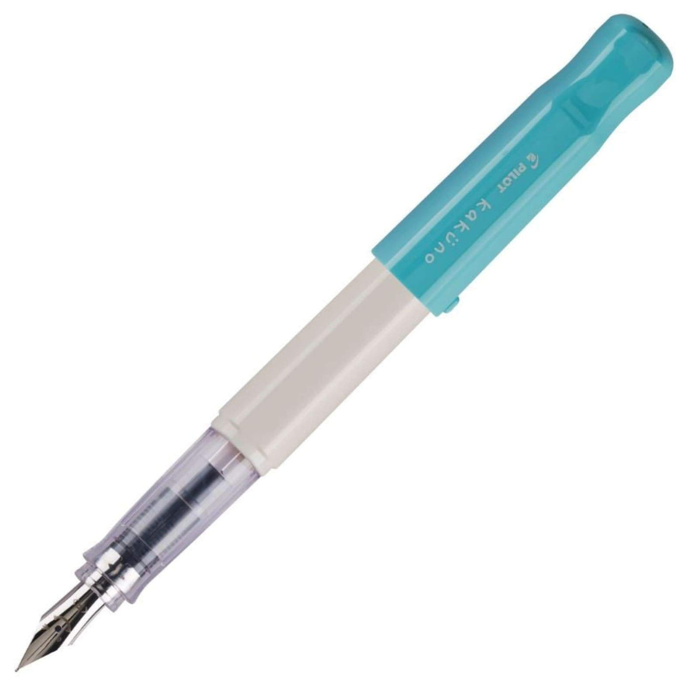 Pilot Kakuno White and Turquoise Fountain Pen | Pen Store | Pen Place