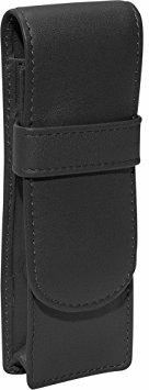 Royce Leather 2 Pen Case Black | 913-BLACK-5 | Pen Place