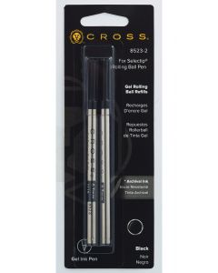 Refill Cross Selectip Gel Ink Pens - 2 Pack#color_black