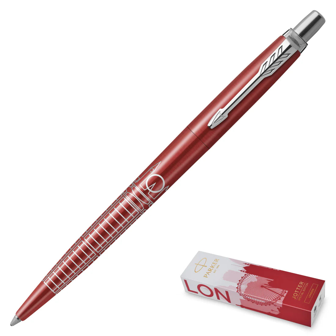 Parker Jotter Special Edition London Chrome Trim Ballpoint Pen