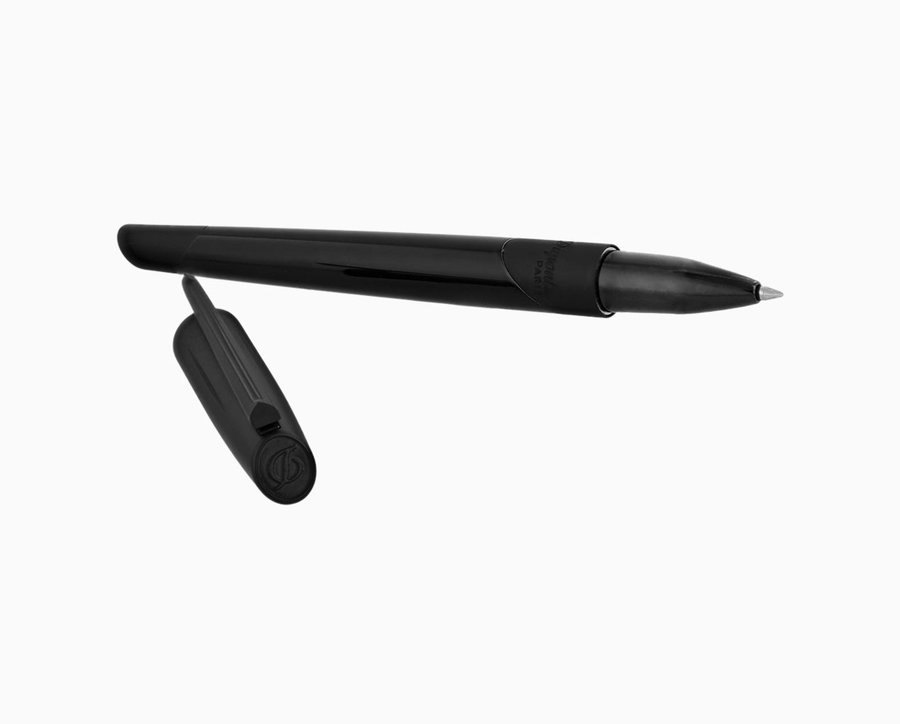 ST Dupont Defi Millenium Shiny Black & Matte Black Trim Rollerball Pen
