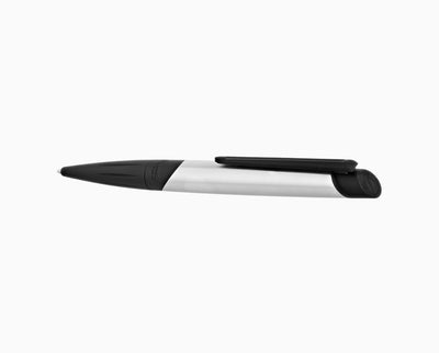 ST Dupont Defi Millenium Brushed Chrome & Matte Black Trim Ballpoint Pen