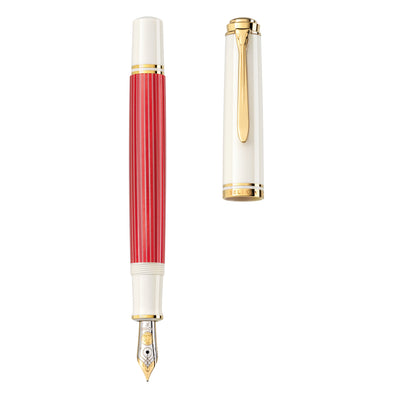 Pelikan Souveran 600 Special Edition Red-White Fountain Pen
