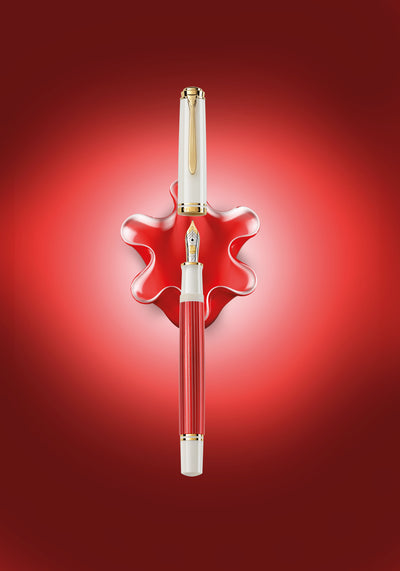 Pelikan Souveran 600 Special Edition Red-White Fountain Pen