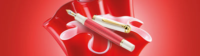 Pelikan Souveran 600 Special Edition Red-White Fountain Pen