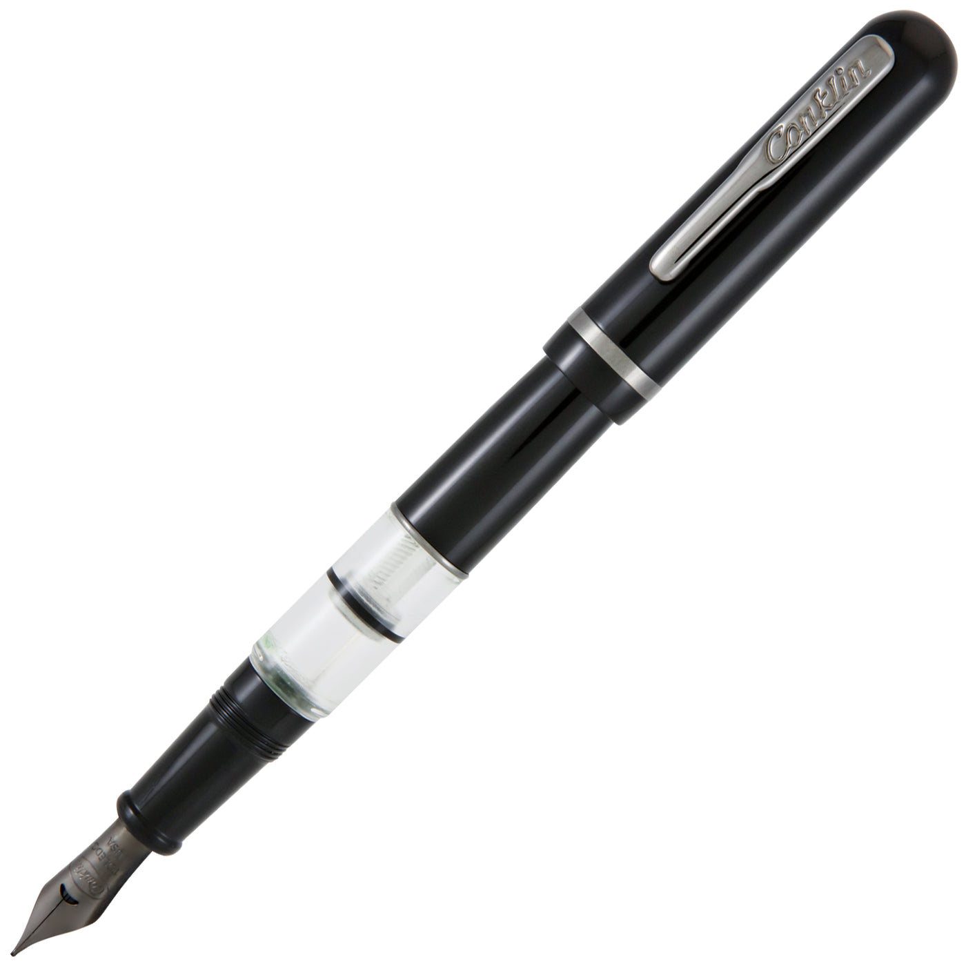 Conklin Heritage Word Gauge Black Fountain Pen