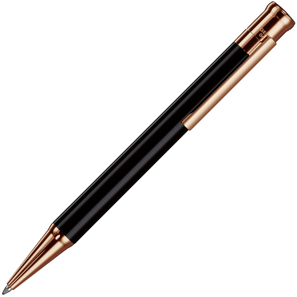 Otto Hutt Ballpoint Pen Design 04, Black/Rosé gold