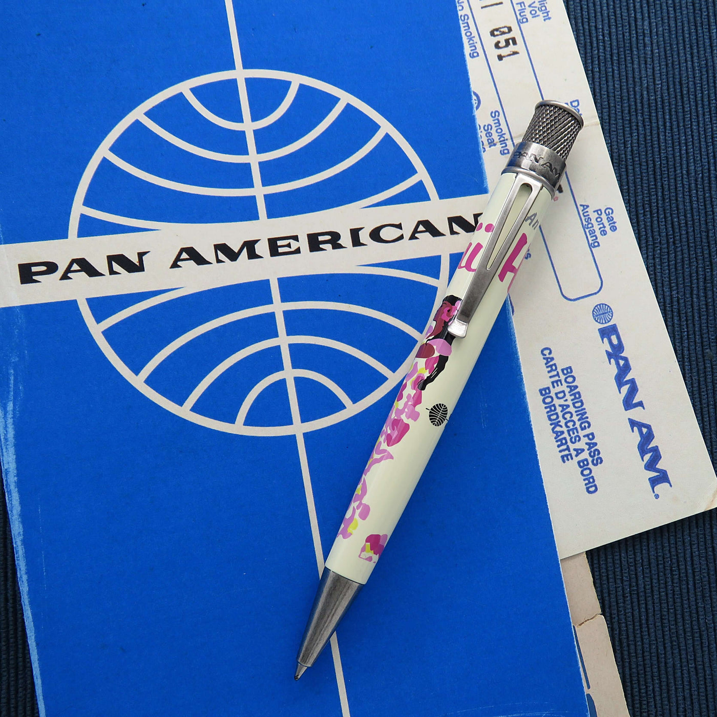 Retro 1951 Tornado Pan Am Hawaii Poster Rollerball Pen