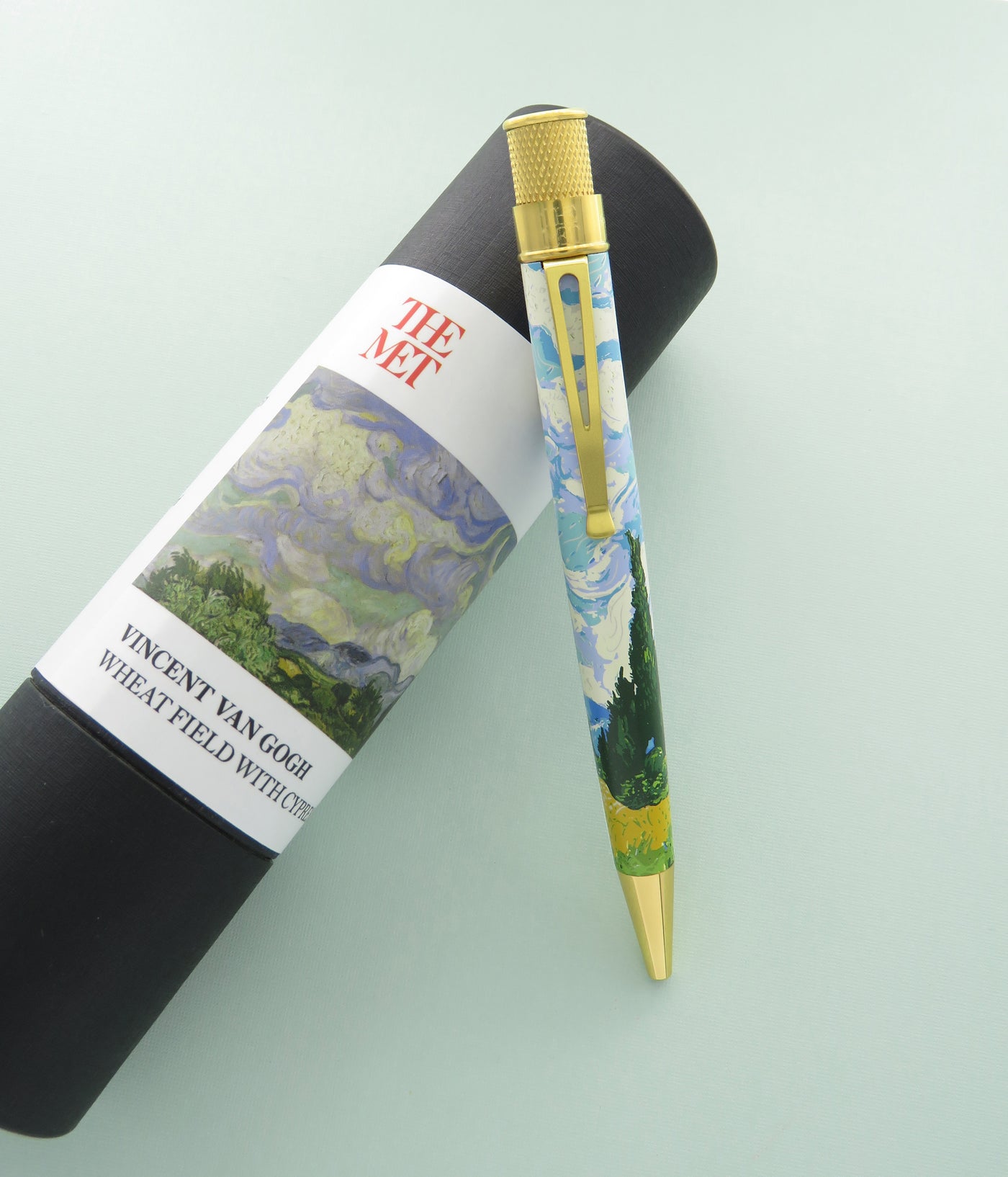 Retro 1951 - The MET - Van Gogh Wheat Fields & Cypresses Rollerball