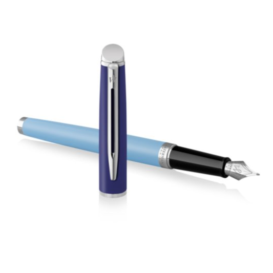 Waterman Hemisphere Light Blue Lacquer & Chrome Fountain Pen
