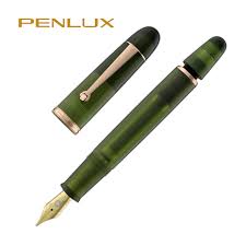 Penlux Masterpiece Grande Fountain Pen - Rainforest - 1.1 Nib