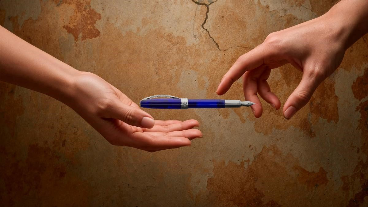 Visconti Michaelangelo Fountain Pen - Blue
