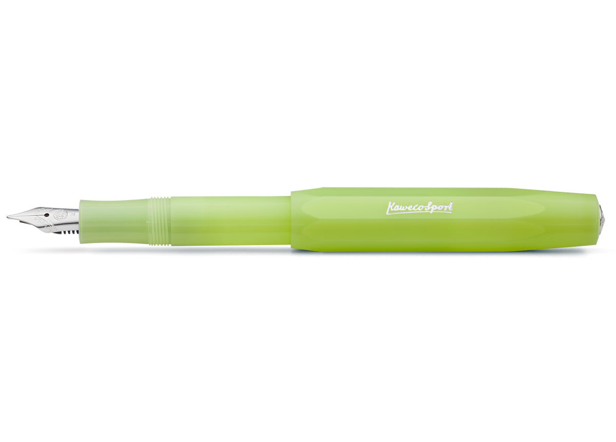 Kaweco Frosted Sport Fine Lime Fountain Pen | 10001889 | Pen Place