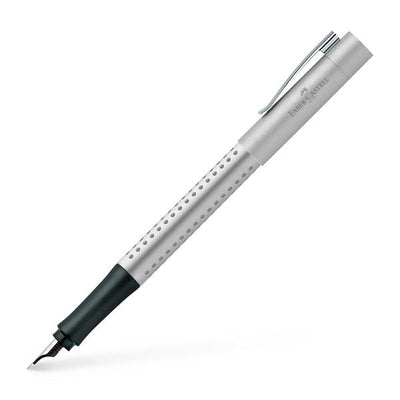 Faber-Castell Grip 2011 Silver Fountain Pen | 140900 | Pen Place