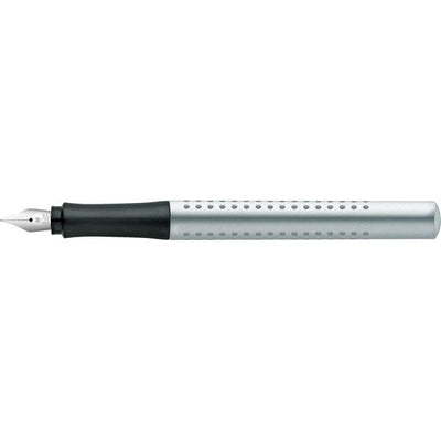 Faber-Castell Grip 2011 Silver Fountain Pen | 140900 | Pen Place