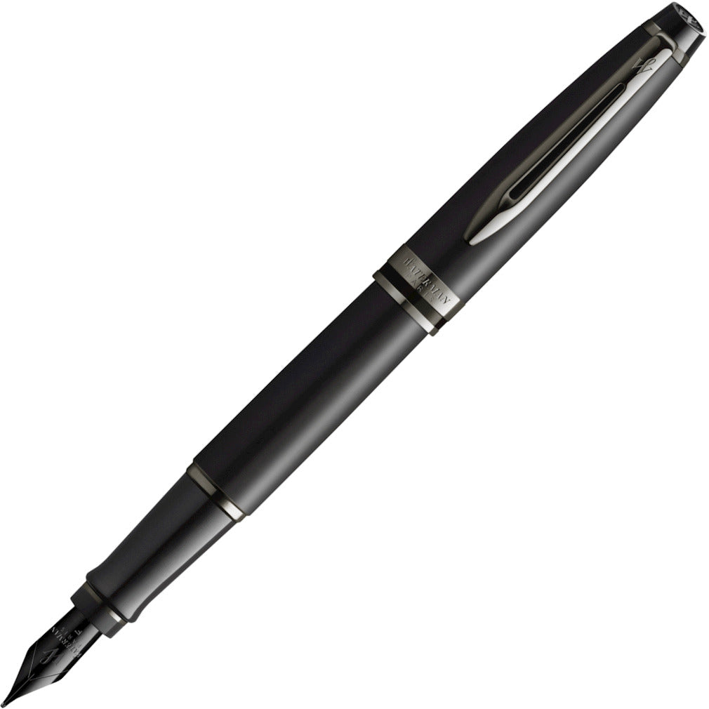 Waterman Expert Metallic Black Fountain Pen | Pen Store | Pen Place