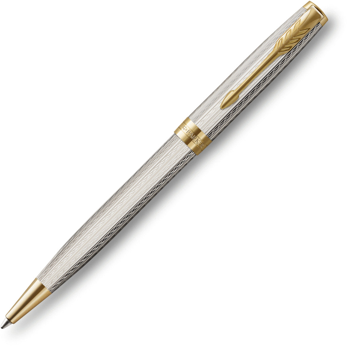 Parker Sonnet Premium Silver Mistral Ballpoint Pen | Pen Store | Pen Place