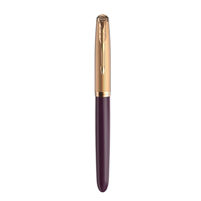 Parker 51 Deluxe Plum GT 18K Fountain Pen | 2123517 | Pen Place