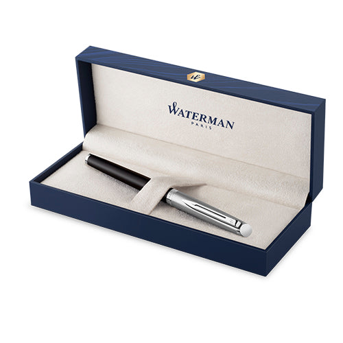 Waterman Hemisphere Black with Chrome Trim Fountain Pen