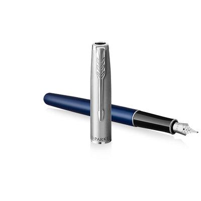 Parker Sonnet Metal & Blue Lacquer with Palladium Trim Fountain Pen