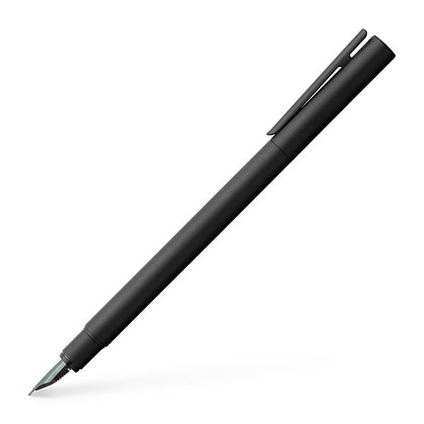 Faber-Castell Neo Slim Metal Black Fountain Pen | 342300 | Pen Place