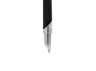 ST Dupont Defi Millenium Shiny Black & Silver Fountain Pen
