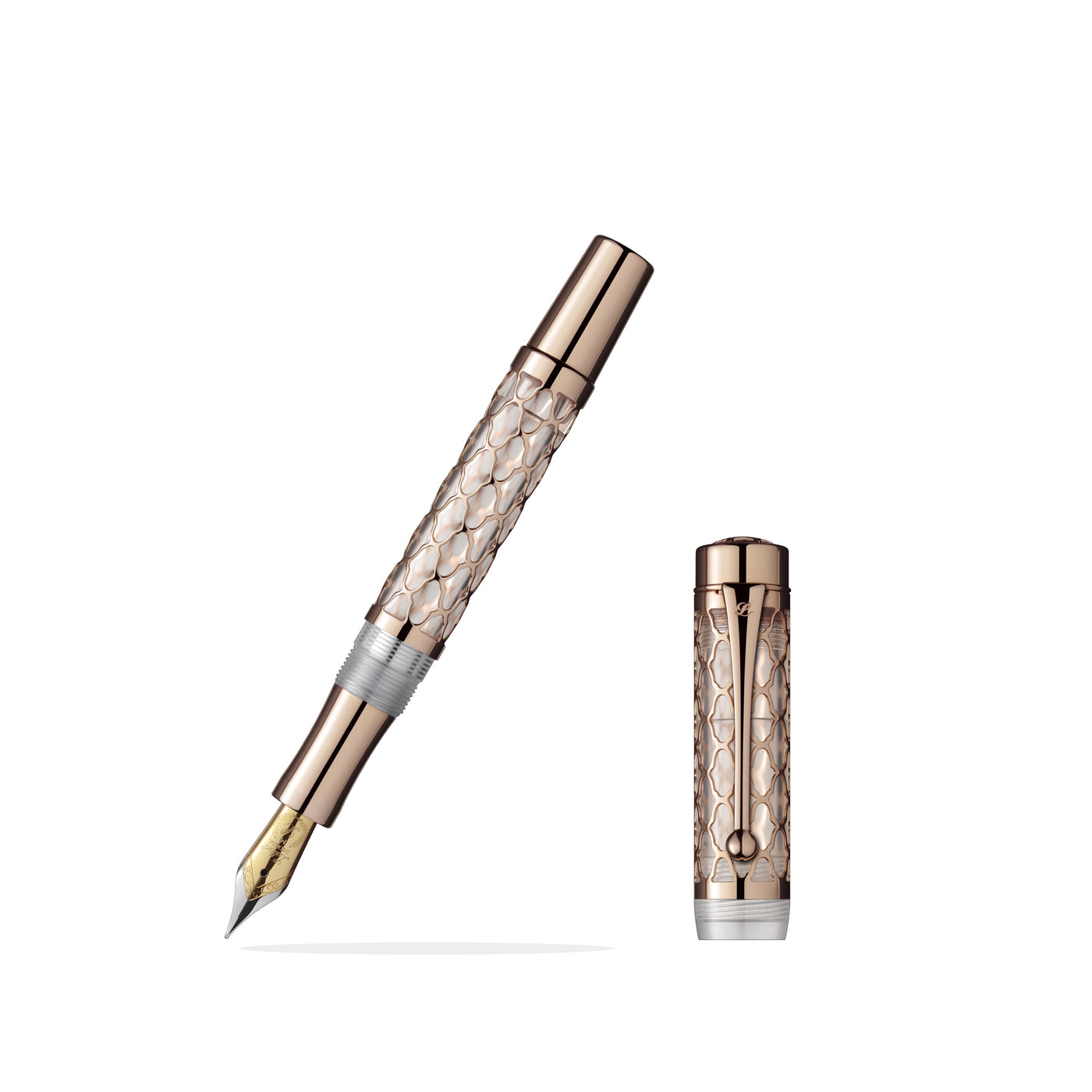 Laban Flora Rose Gold Fountain Pen | Pen Place | Pen Store Since 1968