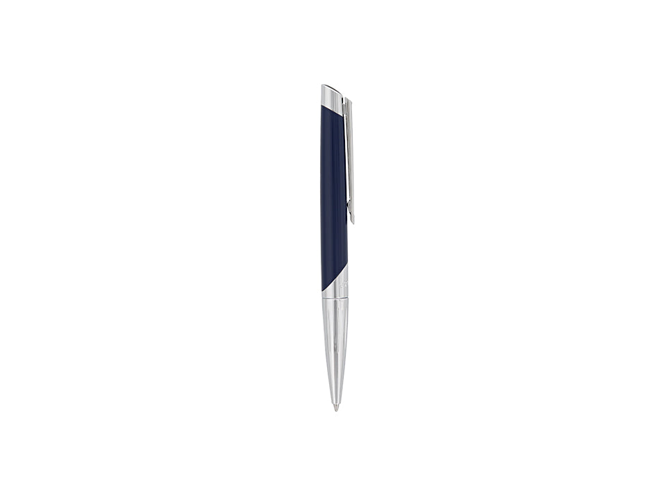 ST Dupont Defi Millenium Navy Blue & Silver Ballpoint Pen