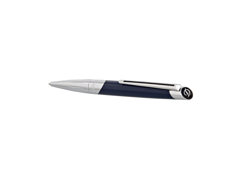 ST Dupont Defi Millenium Navy Blue & Silver Ballpoint Pen