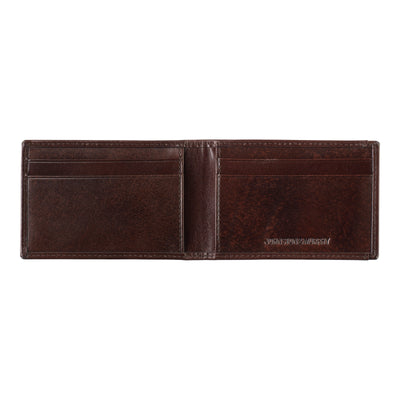 Italian Leather Two-Fold Money Clip Wallet