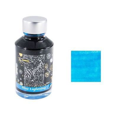 Diamine Bottled Ink 50ml Blue Lightning (Silver)