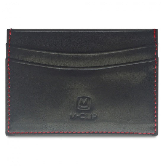 M-Clip Black Horizontal Leather RFID Case | CC-BLK-HRFI | Pen Place