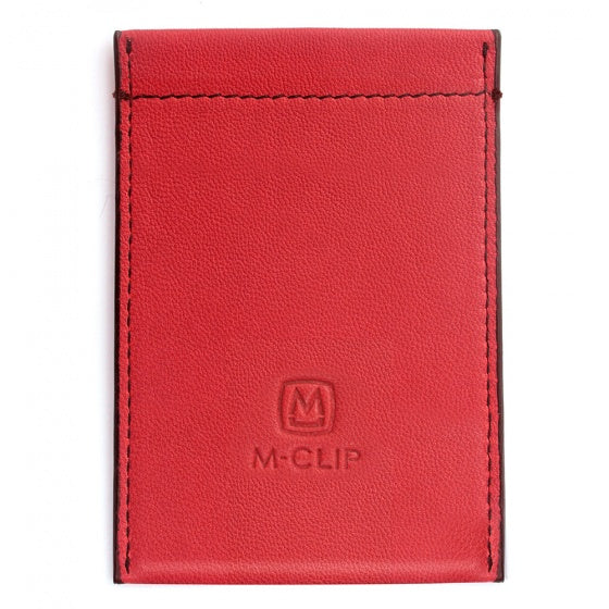 M-Clip Red Leather RFID Case | CC-RED-RFID | Pen Place