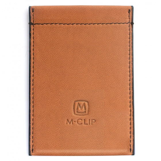 M-Clip Tan Leather RFID Case | CC-TAN-RFID | Pen Place