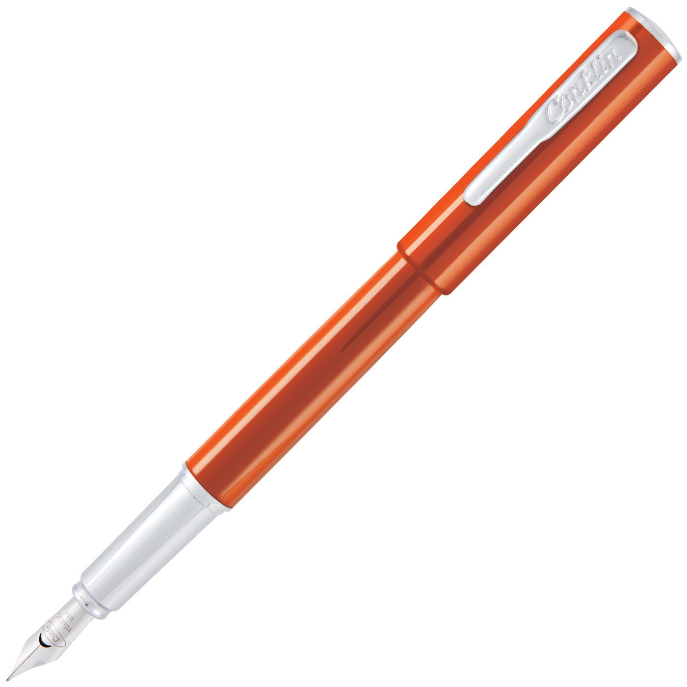 Conklin Coronet Orange Fountain Pen | Pen Store | Pen Place Since 1968